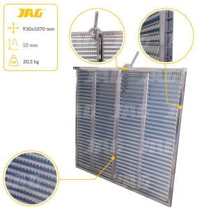 JAG05-0040 Sito żaluzjowe ocynkowane górne, lamela-10mm JAG PREMIUM, CLAAS 0006531841
