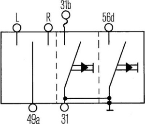 3221177R1 Przełącznik kierunkowskazów HELLA