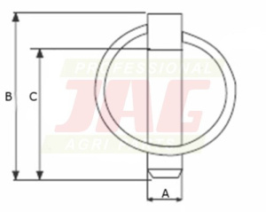 JAG98-1345 Zawleczka 6 mm