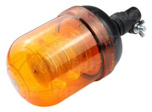 JAG96-0082 Lampa Błyskowa JAG-LED, 54W, 12-24 V, R10, R65, 18LEDx3W, Uchwyt na elastyczny trzpień, Wysoki klosz