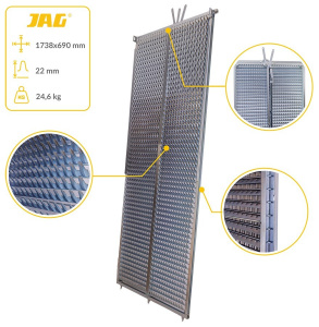JAG05-0055 Sito żaluzjowe ocynkowane górne 3D, lamela-22mm JAG PREMIUM, CLAAS 0006471270