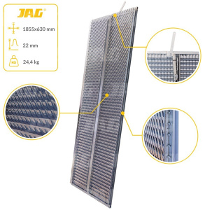 JAG05-0430 Sito żaluzjowe ocynk górne, lamela-22mm JAG PREMIUM, CLAAS 0007564610 0007564630