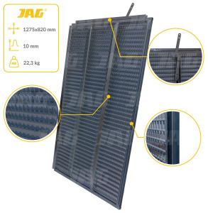JAG05-0046 Sito żaluzjowe ocynk dolne, lamela-10mm JAG PREMIUM, CLAAS 0007360612