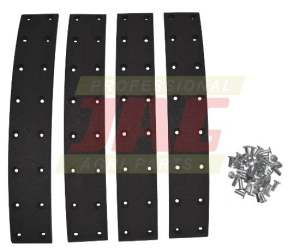 02326006 Zestaw okadzin hamulcowych do Deutza (4szt+nity), DEUTZ FAHR 03392132 GRANIT PARTS 71704002