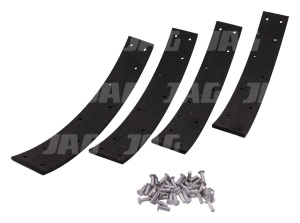 JAG08-0497 Zestaw okładzin hamulcowych do Claas (4szt+nity) 40x250mm, JAG JAG08-0497 CLAAS 000631866