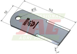 JAG41-0061 Nóż sieczkarni stały MWS Germany