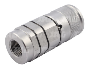 JAG95-0001 Szybkozłącze hydrauliczne flat face(suchoodcinające)-gniazdo, 3/8