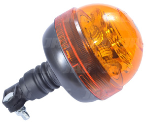 JAG96-0061.01 Lampa Błyskowa JAG-LED, 12-24 V, 12 LEDx1W, Uchwyt na elastyczny trzpień, Mały klosz