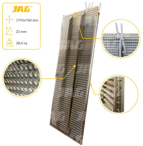 JAG05-0049 Sito żaluzjowe ocynkowane górne, lamela-22mm JAG PREMIUM, CLAAS 0006001181