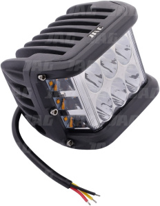 JAG96-0084 Lampa robocza LED, 27W, 10-30V, 9 EPISTAR LED, Prostokątna, Kierunkowskaz JAG