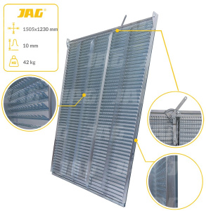 JAG25-0032 Sito żaluzjowe dolne, lamela-10mm JAG PREMIUM, JOHN DEERE AZ22799 AZ46423