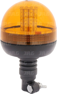 JAG96-0093 Lampa Błyskowa, 60 LED SMD, 12-24V, R10, Uchwyt na elastyczny trzpień, błysk obrotowy 360° / błysk przerywany JAG