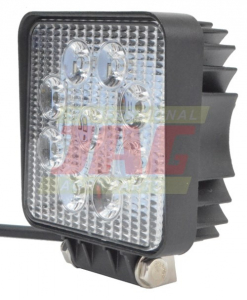 JAG96-0026 Lampa robocza LED ,27W, 10-30V, 9 EPISTAR LEDx3W, FLOOD, Kwadratowa