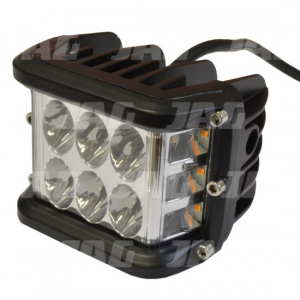 JAG96-0084 Lampa robocza LED, 27W, 10-30V, 9 EPISTAR LED, Prostokątna, Kierunkowskaz