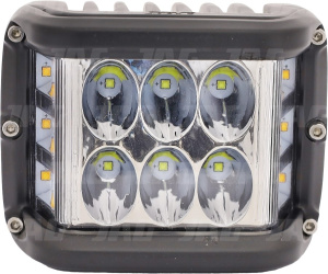 JAG96-0083 Lampa robocza LED, 27W, 12-24 V, 9 EPISTAR LED, Prostokątna, Lampa ostrzegawcza JAG
